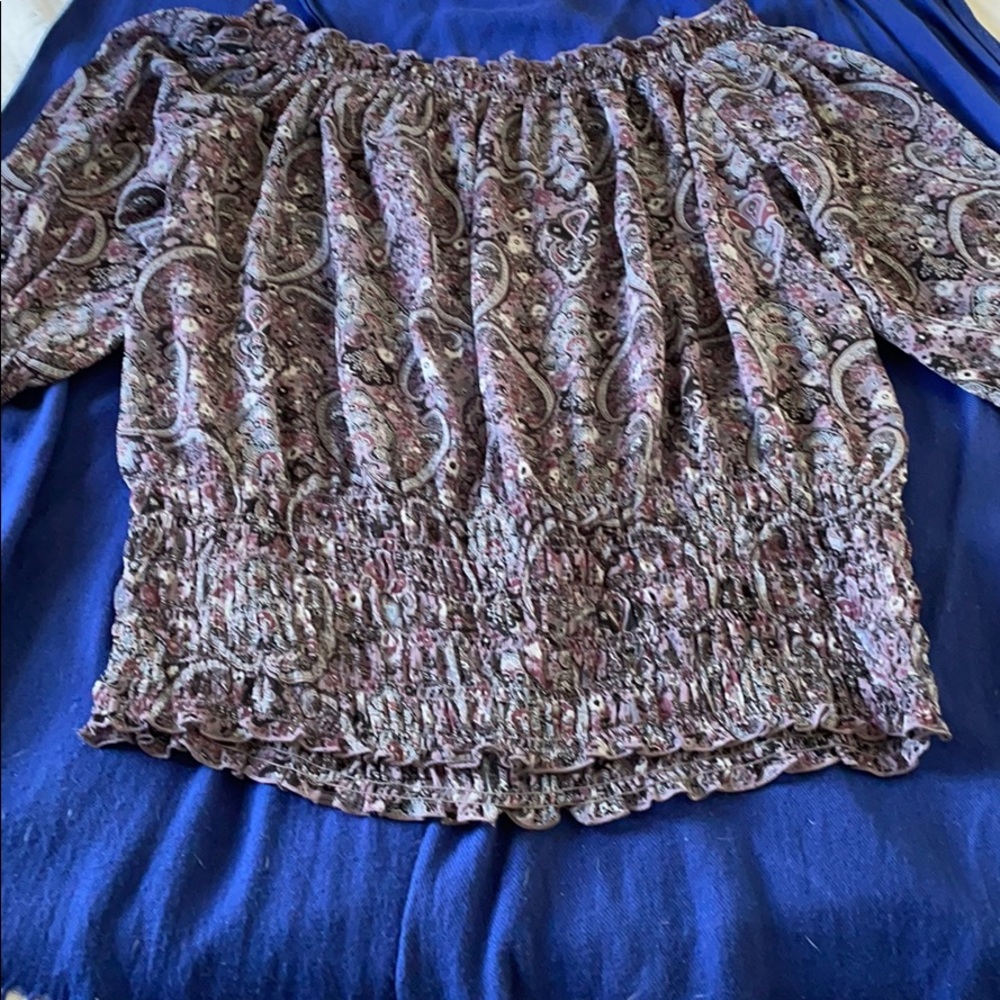 Peasant off the shoulder top